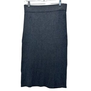 Stella Carakasi Pencil Skirt Knit Gray Stretch Cotton Elastane‎ Blend Career